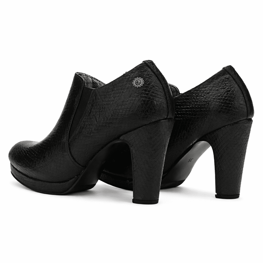 Botin Negro Mujer Casual Chalada Bambina Botines Taco Chalada 