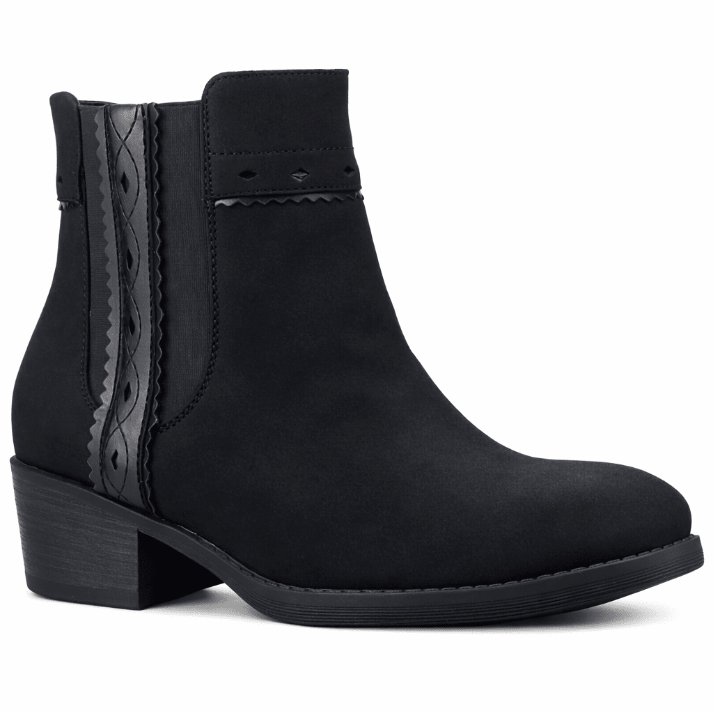 Botin Negro Mujer Casual Chalada Camp Botines Taco Chalada 