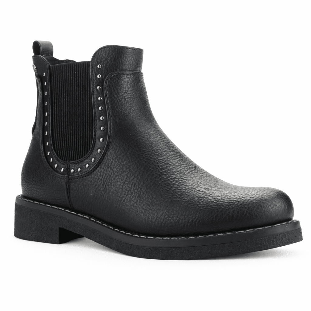 Botin Negro Mujer Casual Chalada Creva Botines Taco Chalada 