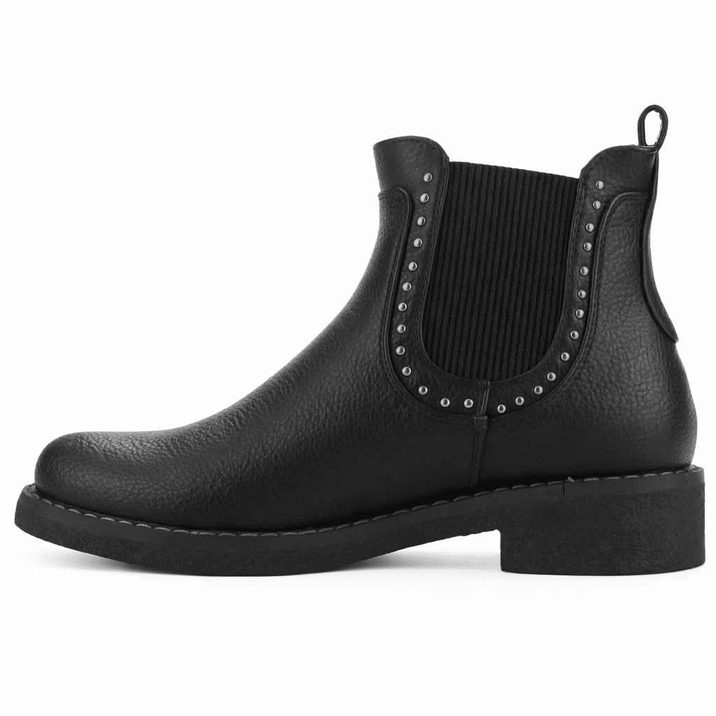 Botin Negro Mujer Casual Chalada Creva Botines Taco Chalada 