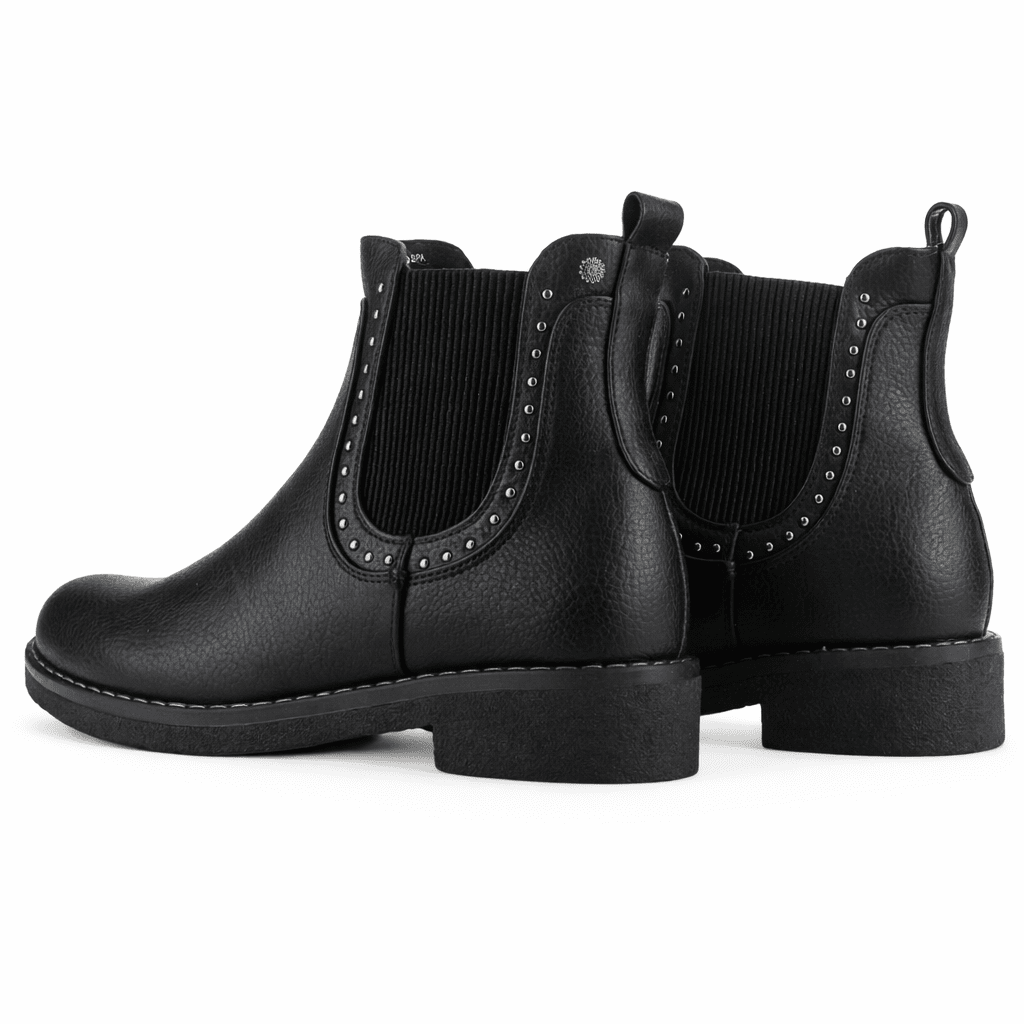 Botin Negro Mujer Casual Chalada Creva Botines Taco Chalada 