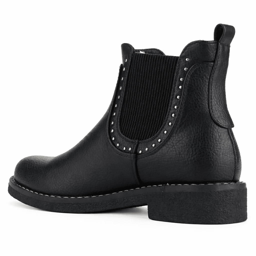 Botin Negro Mujer Casual Chalada Creva Botines Taco Chalada 