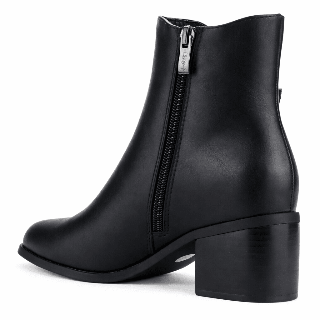 Botin Negro Mujer Casual Chalada Diva Botines Taco Chalada 