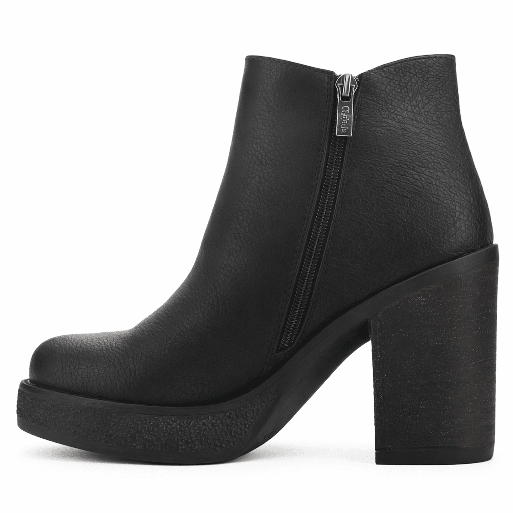 Botin Negro Mujer Casual Chalada Ella Botines Taco Chalada 