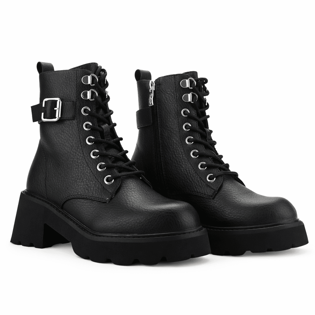 Botin Negro Mujer Casual Chalada Jorky Botines Taco Chalada 