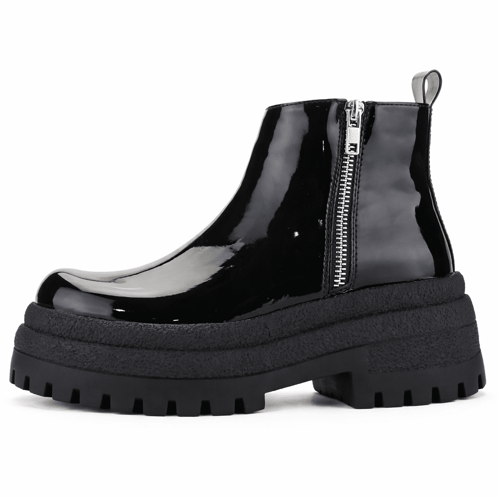 Botin Negro Mujer Casual Chalada Krepin Botines Taco Chalada 