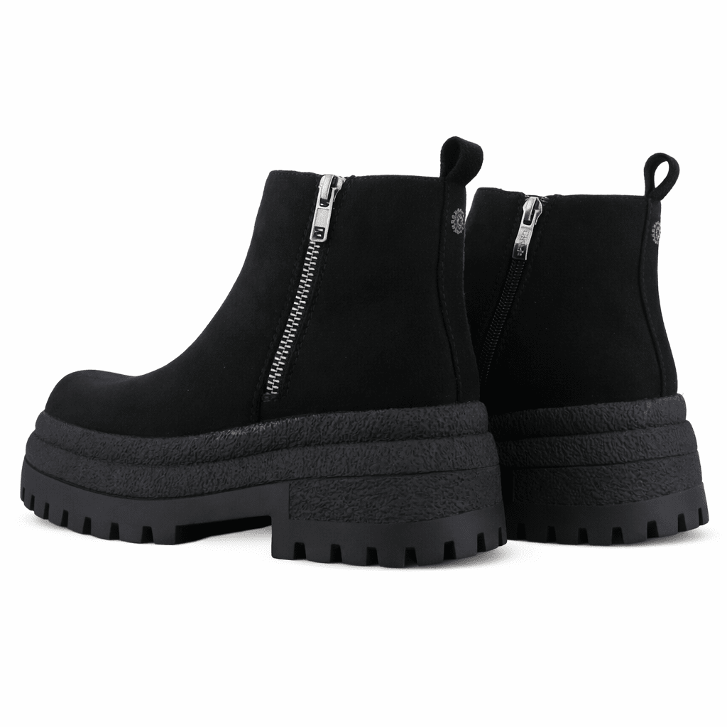 Botin Negro Mujer Casual Chalada Krepin Botines Taco Chalada 