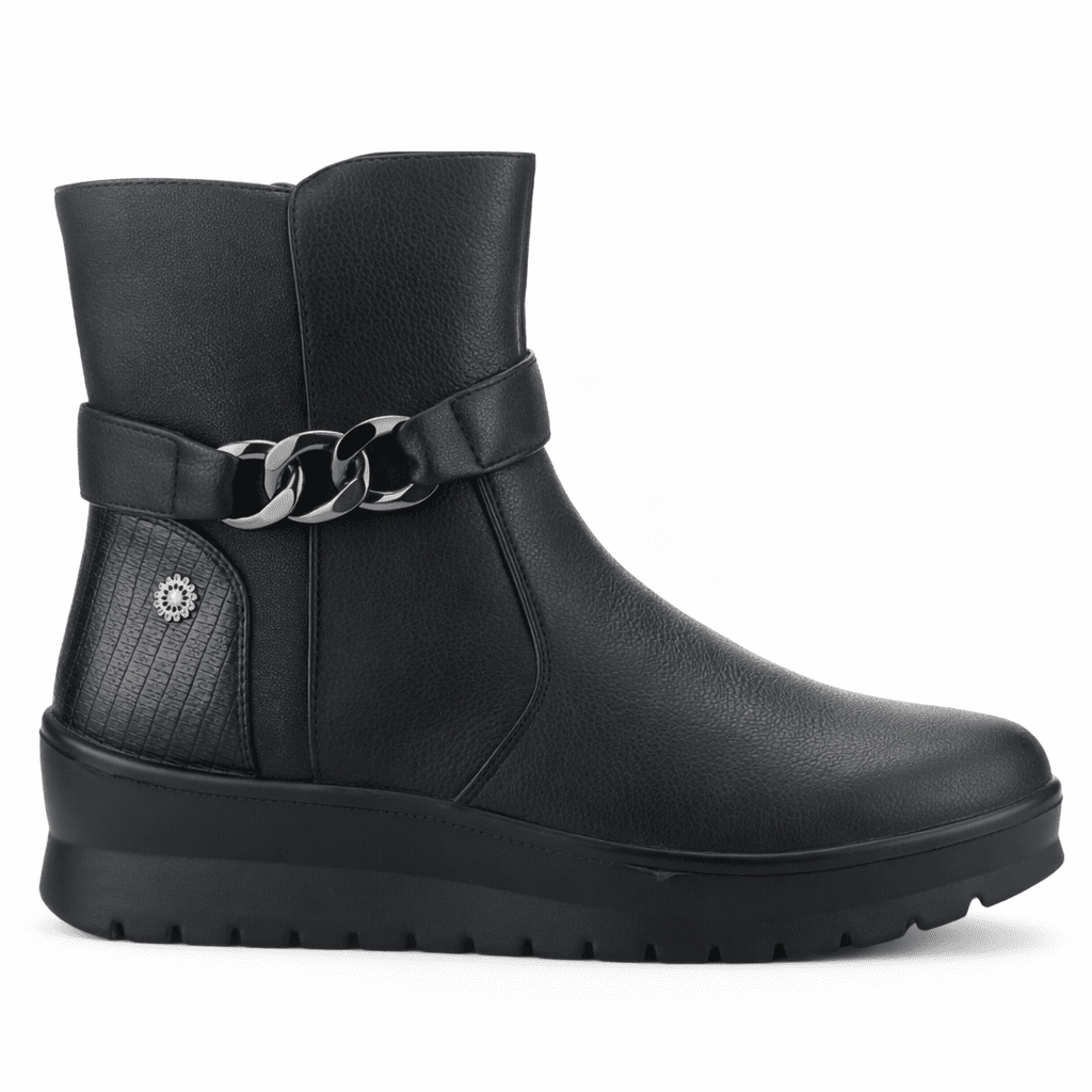 Botin Negro Mujer Casual Chalada Kyrie Botines Taco Chalada 