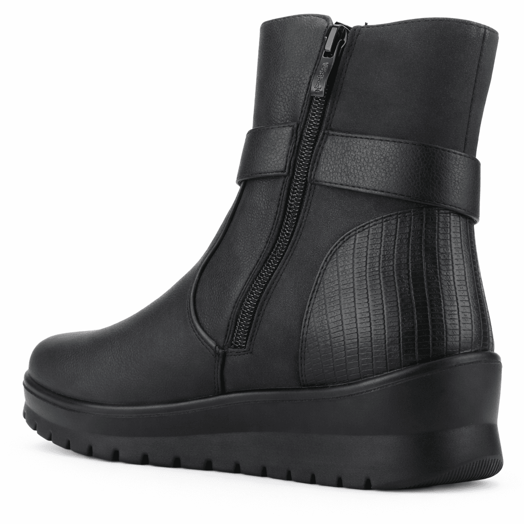 Botin Negro Mujer Casual Chalada Kyrie Botines Taco Chalada 