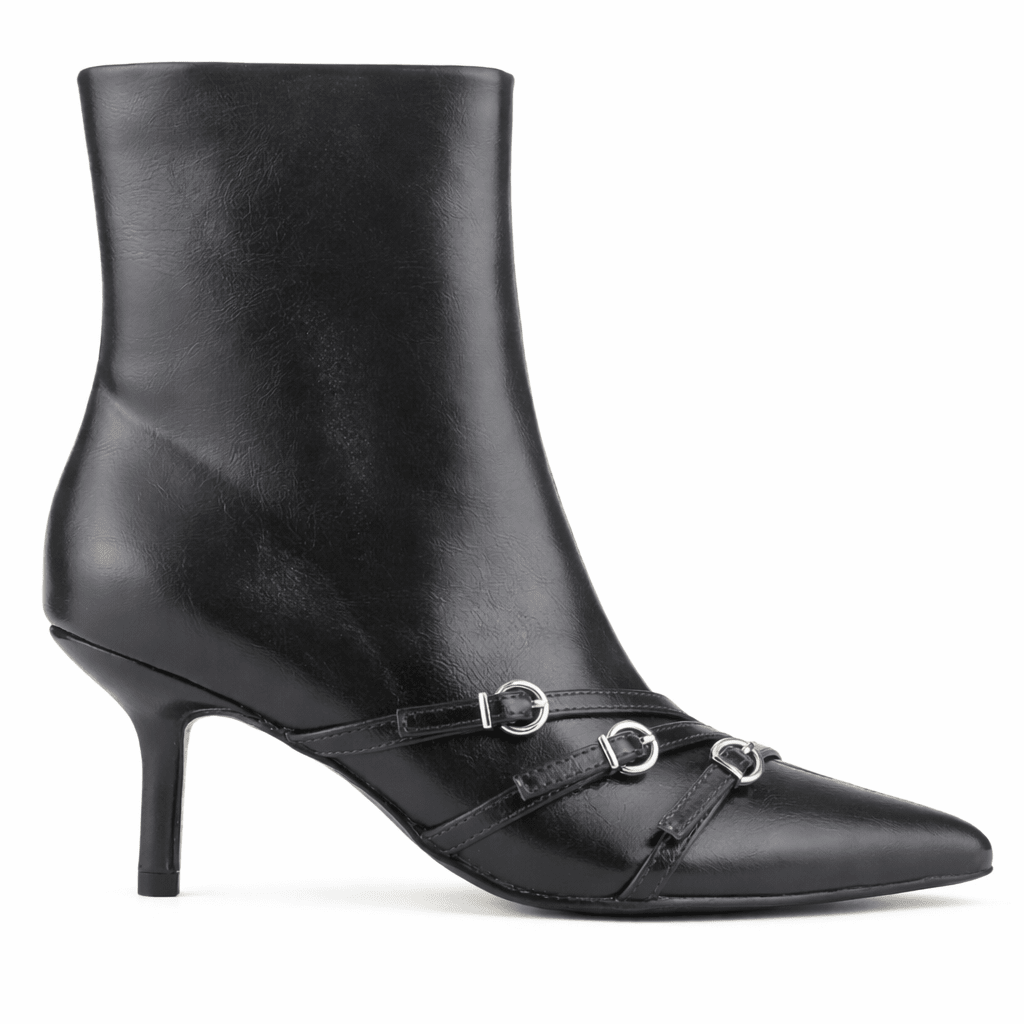 Botin Negro Mujer Casual Chalada Milan Botines Taco Chalada 