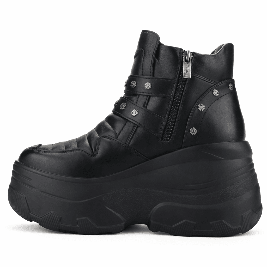 Botin Negro Mujer Casual Chalada Nake Botines Taco Chalada 