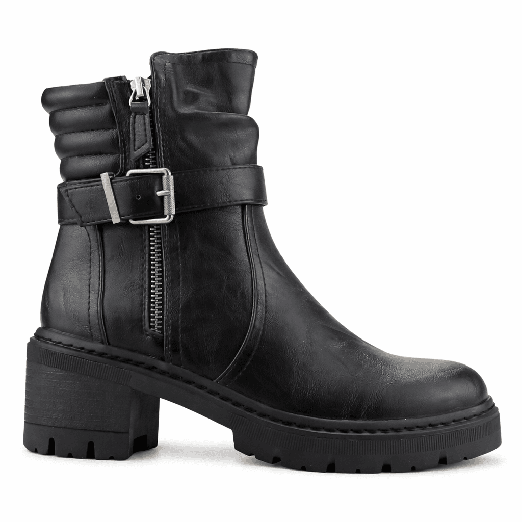 Botin Negro Mujer Casual Chalada Ophelia Botines Taco Chalada 