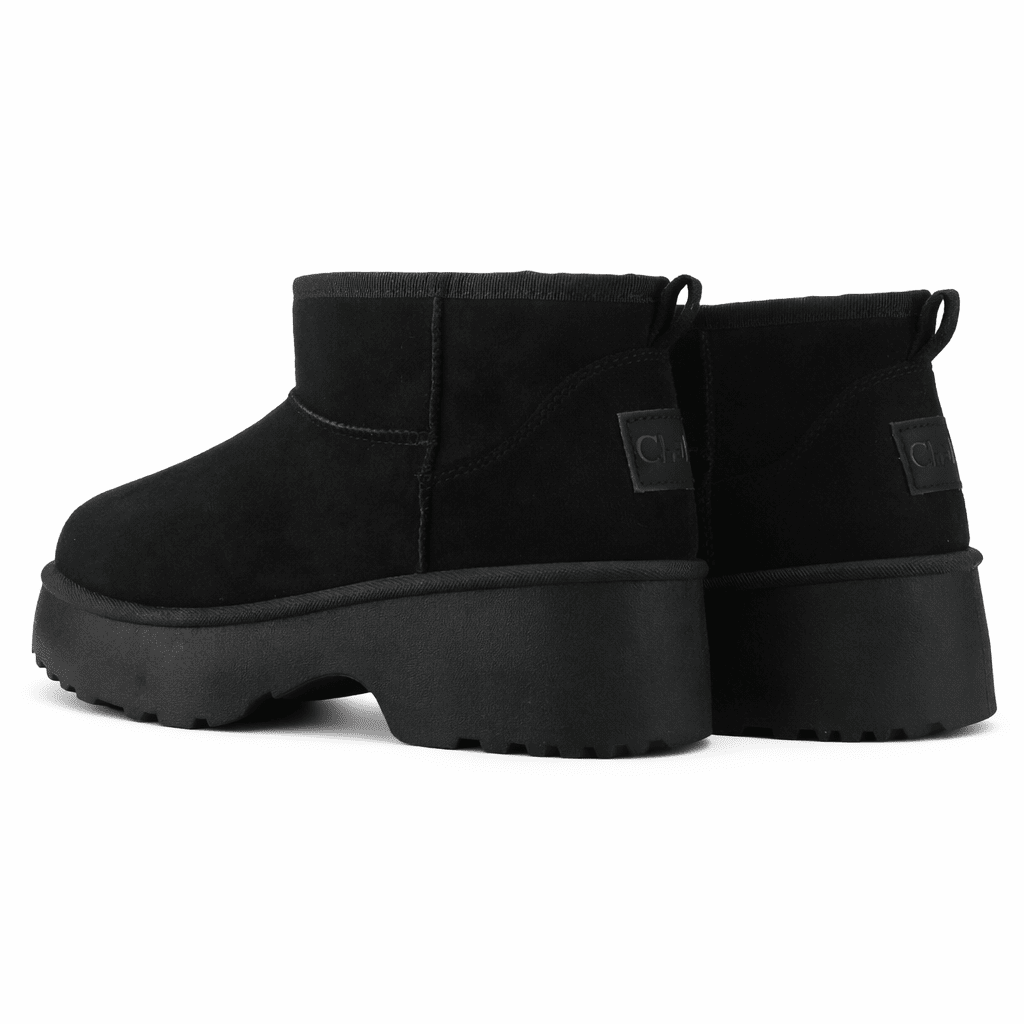 Botin Negro Mujer Casual Chalada Pinheel Botines Taco Chalada 