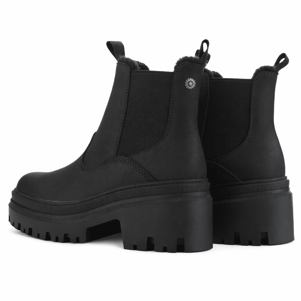 Botin Negro Mujer Casual Chalada Tahoe Botines Taco Chalada 