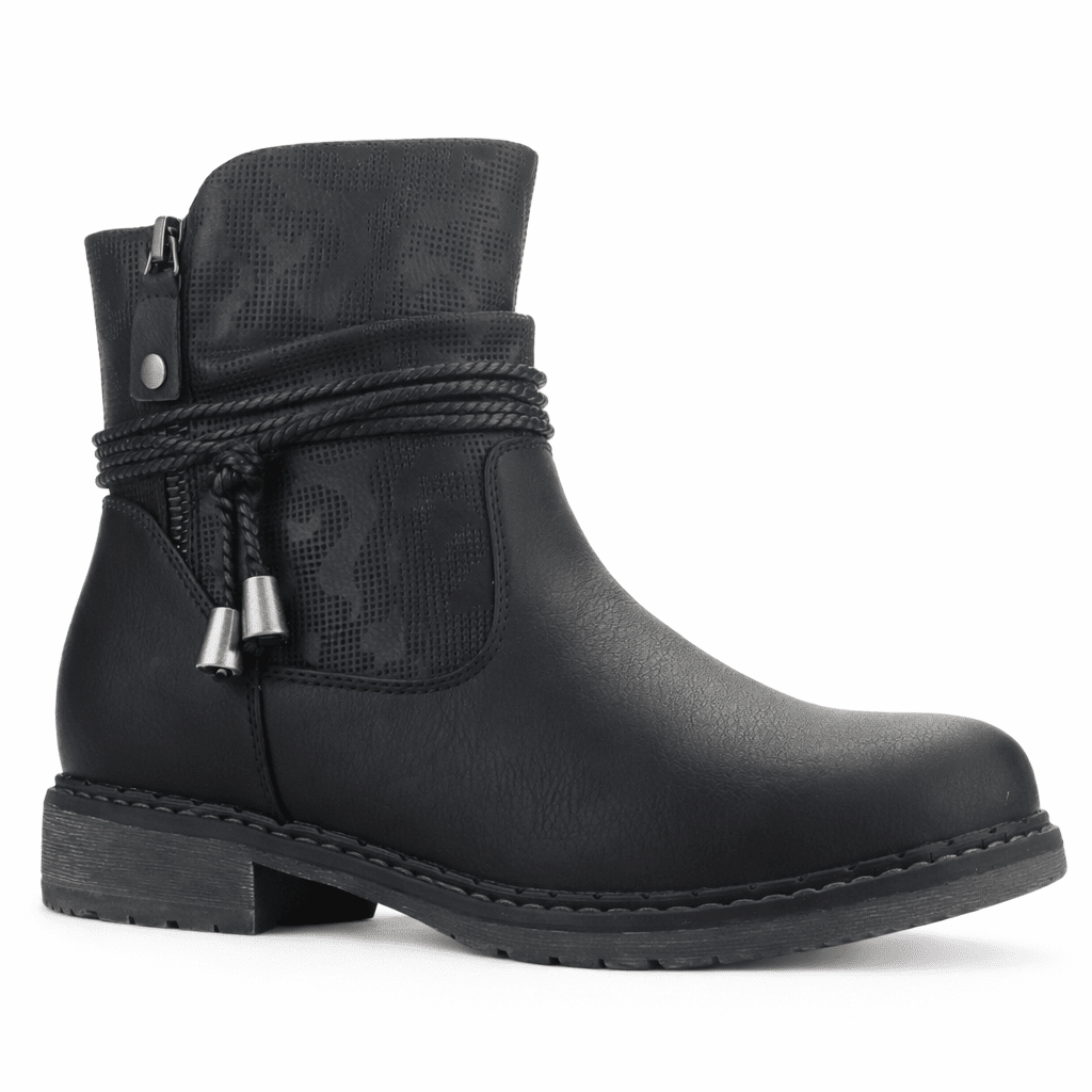 Botin Negro Mujer Casual Chalada Torke Botines Taco Chalada 