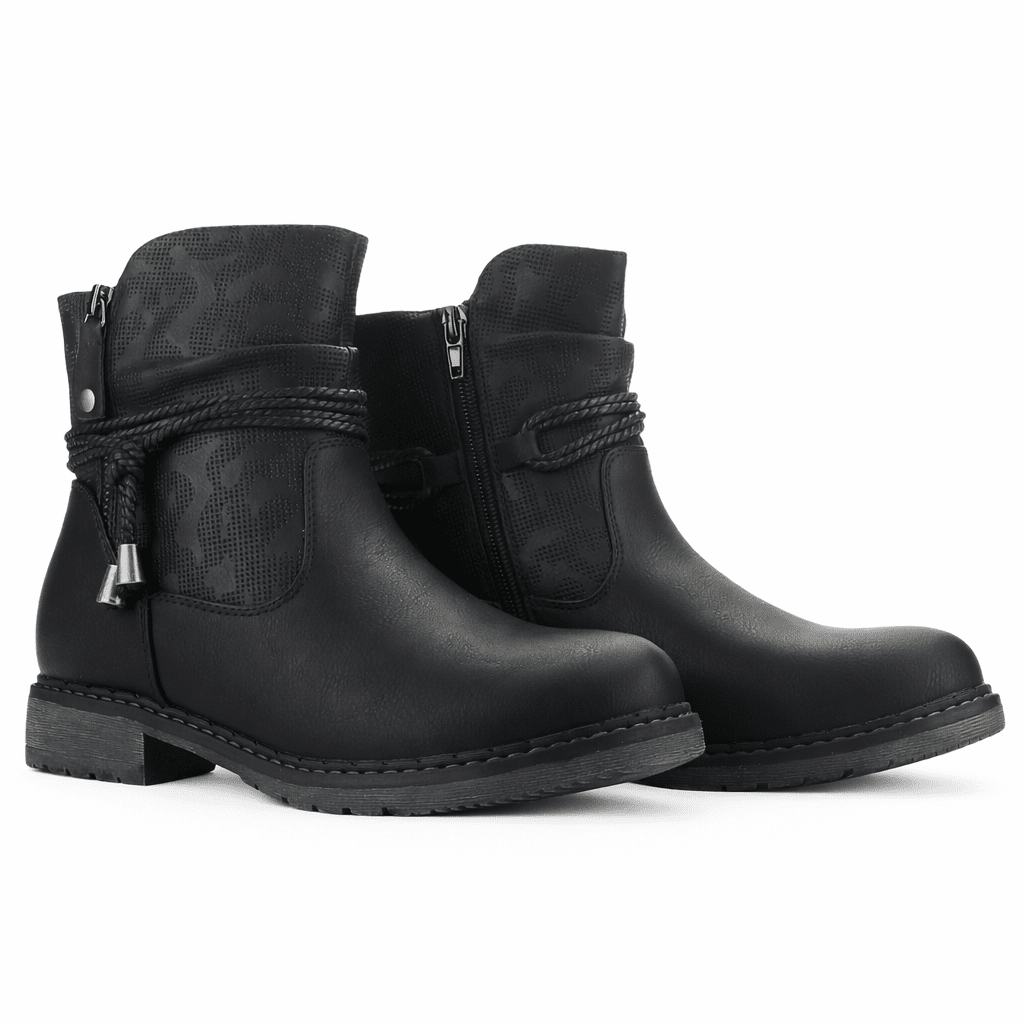 Botin Negro Mujer Casual Chalada Torke Botines Taco Chalada 