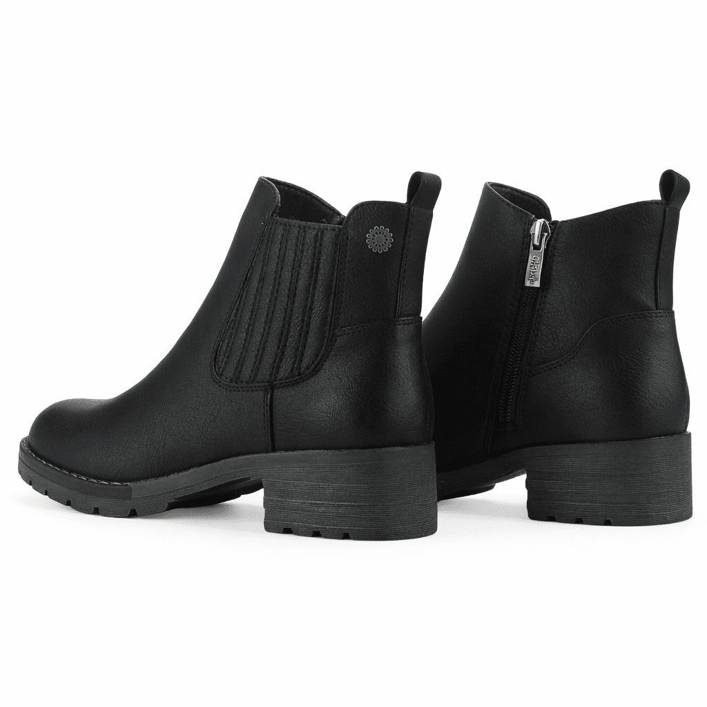 Botin Negro Mujer Casual Chalada Torrinew Botines Taco Chalada 