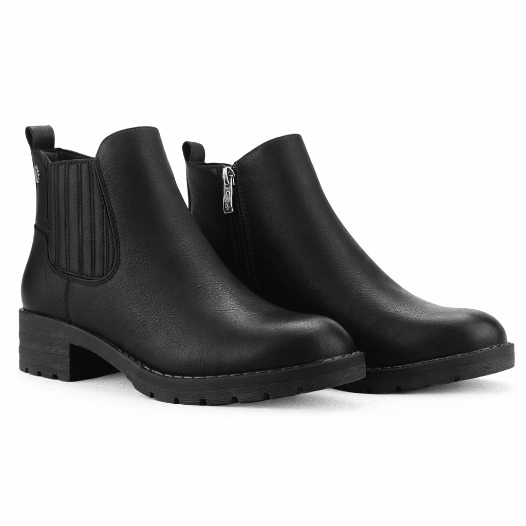 Botin Negro Mujer Casual Chalada Torrinew Botines Taco Chalada 