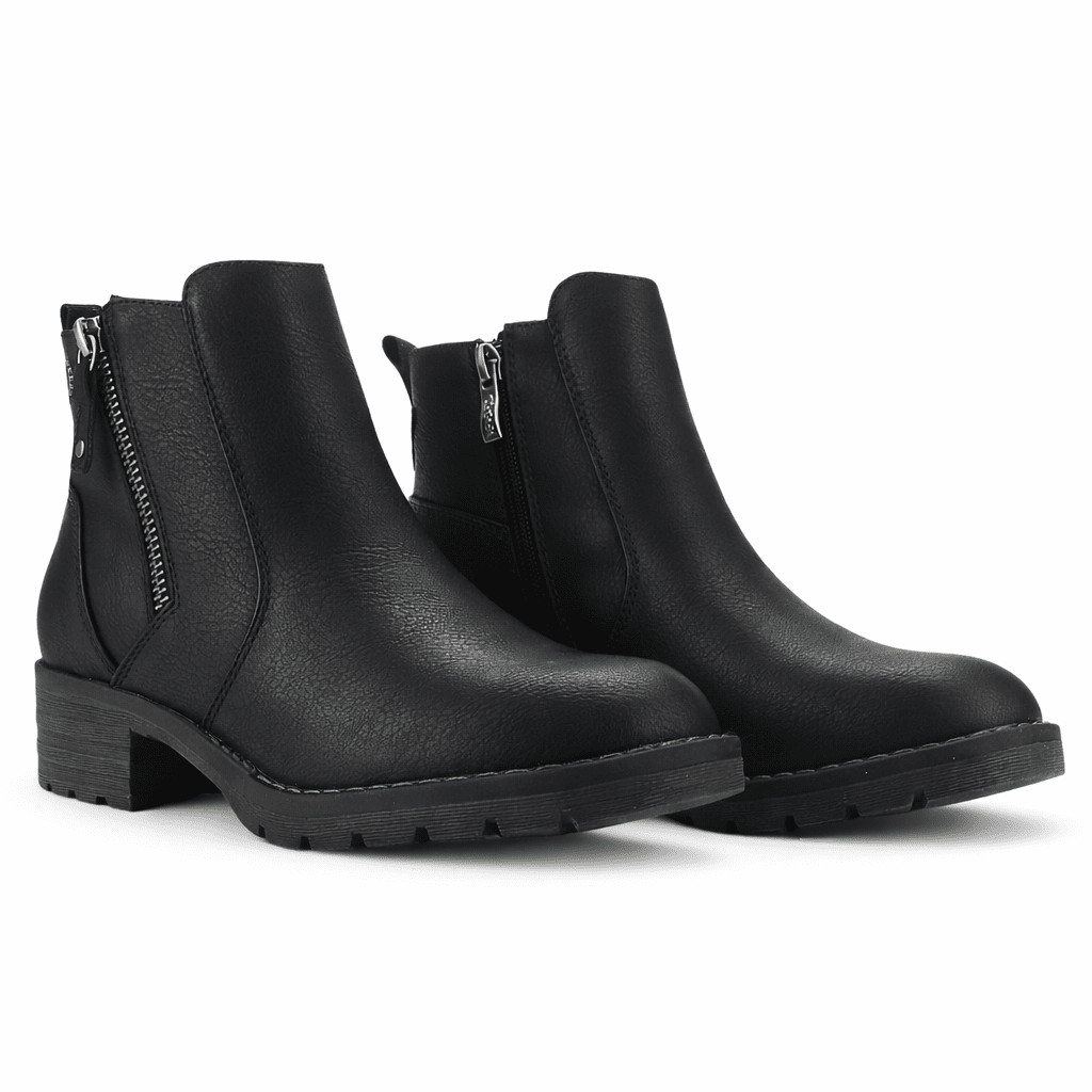 Botin Negro Mujer Casual Chalada Torrinew Botines Taco Chalada 