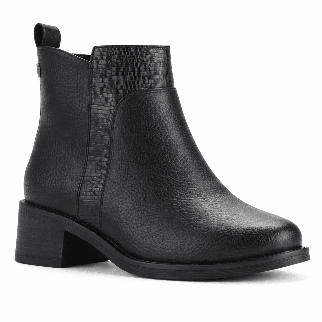 Botin Negro Mujer Casual Chalada Trafa Botines Taco Chalada 