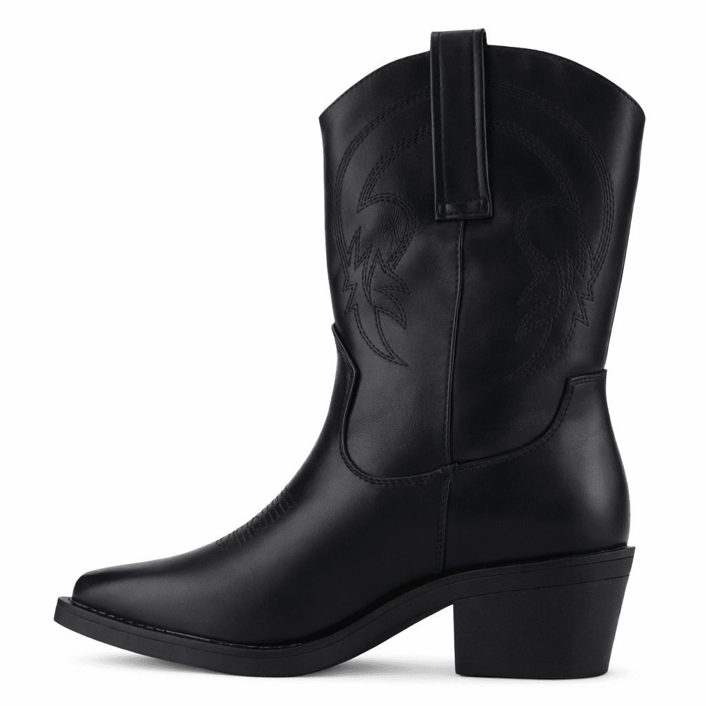 Botin Negro Mujer Casual Chalada West Botines Taco Chalada 