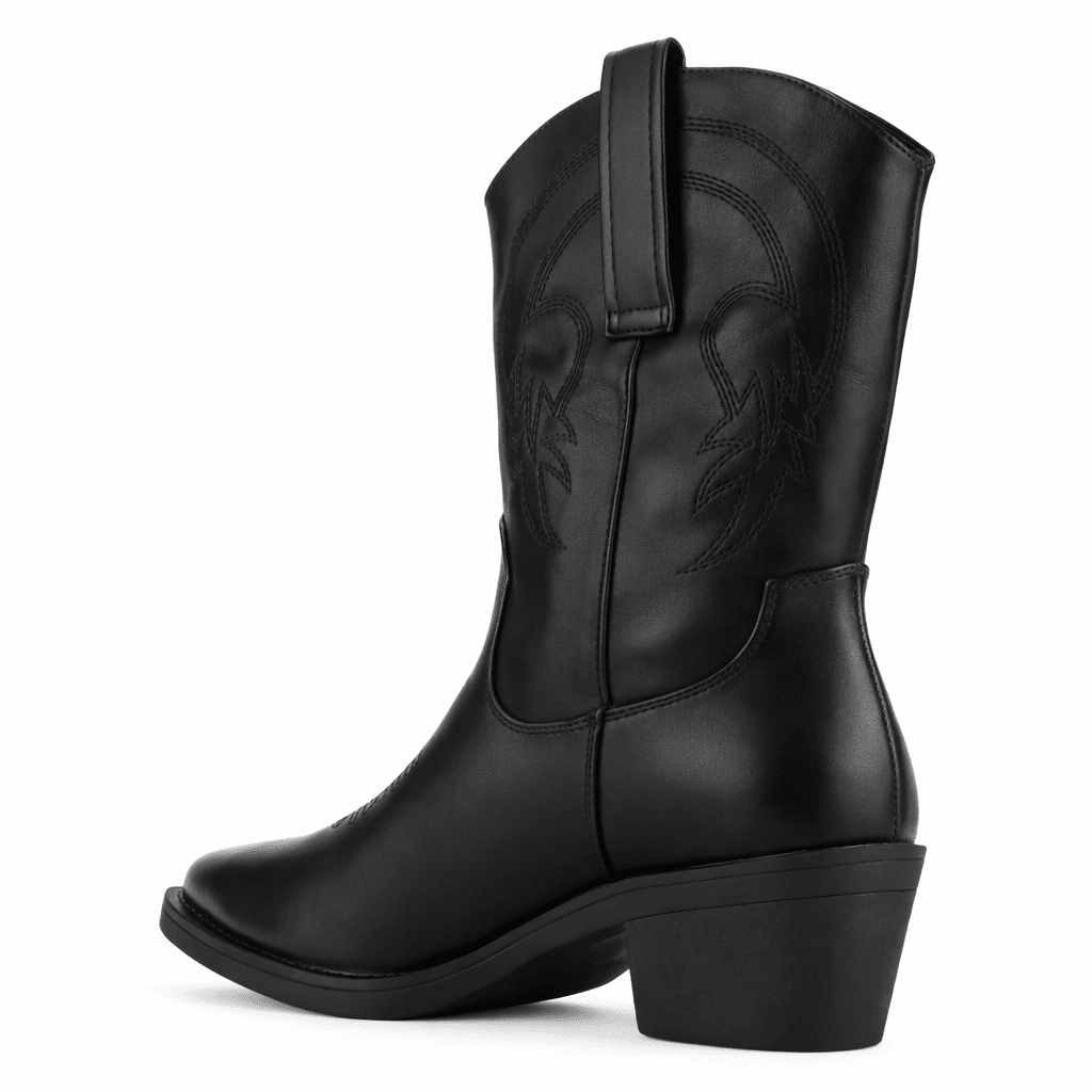 Botin Negro Mujer Casual Chalada West Botines Taco Chalada 