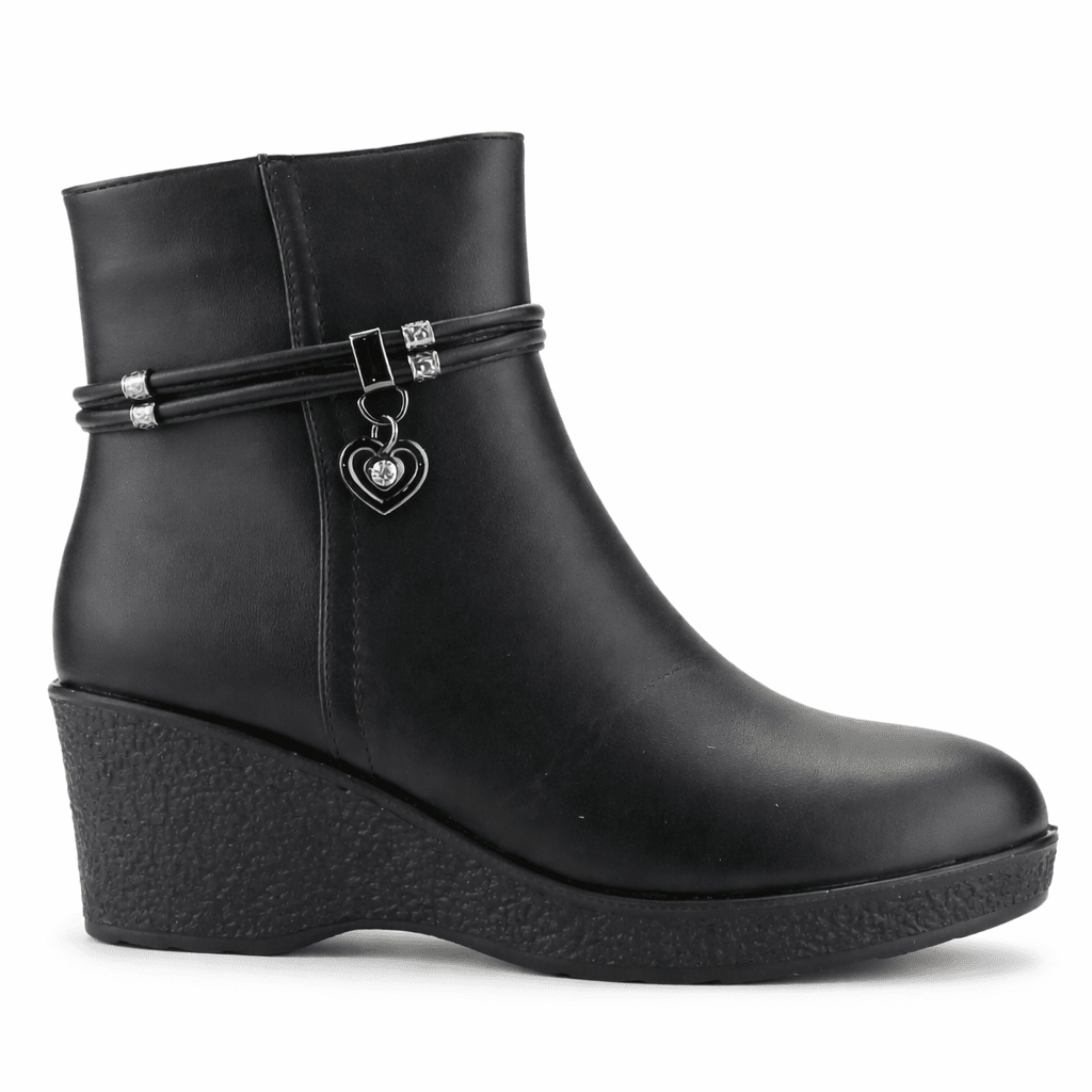 Botin Negro Mujer Casual Chalada Windy Botines Taco Chalada 