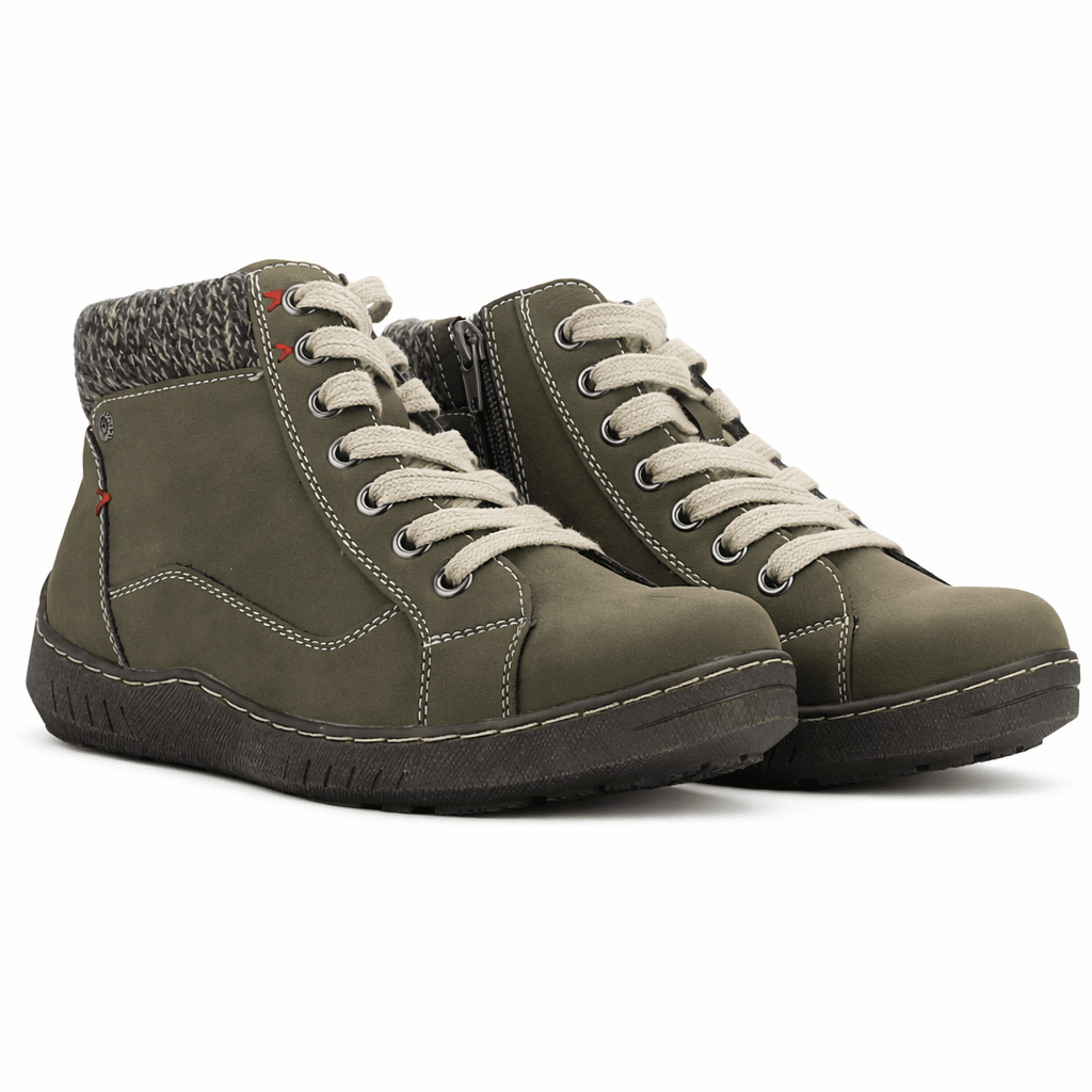 Botin Oliva Mujer Casual Chalada Petra Botines Taco Chalada 