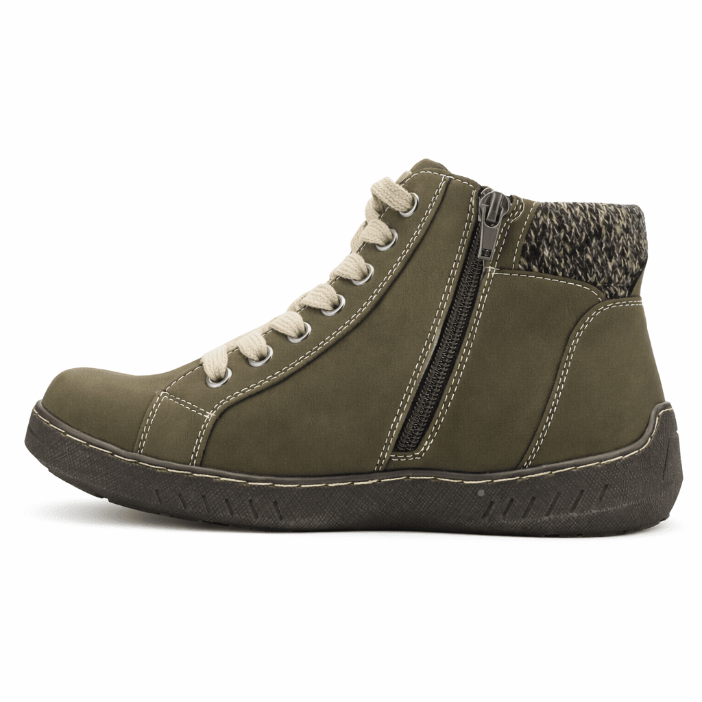 Botin Oliva Mujer Casual Chalada Petra Botines Taco Chalada 