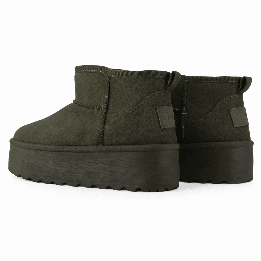 Botin Oliva Mujer Casual Chalada Pinguih Botines Taco Chalada 