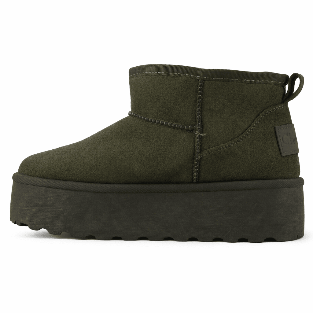 Botin Oliva Mujer Casual Chalada Pinguih Botines Taco Chalada 