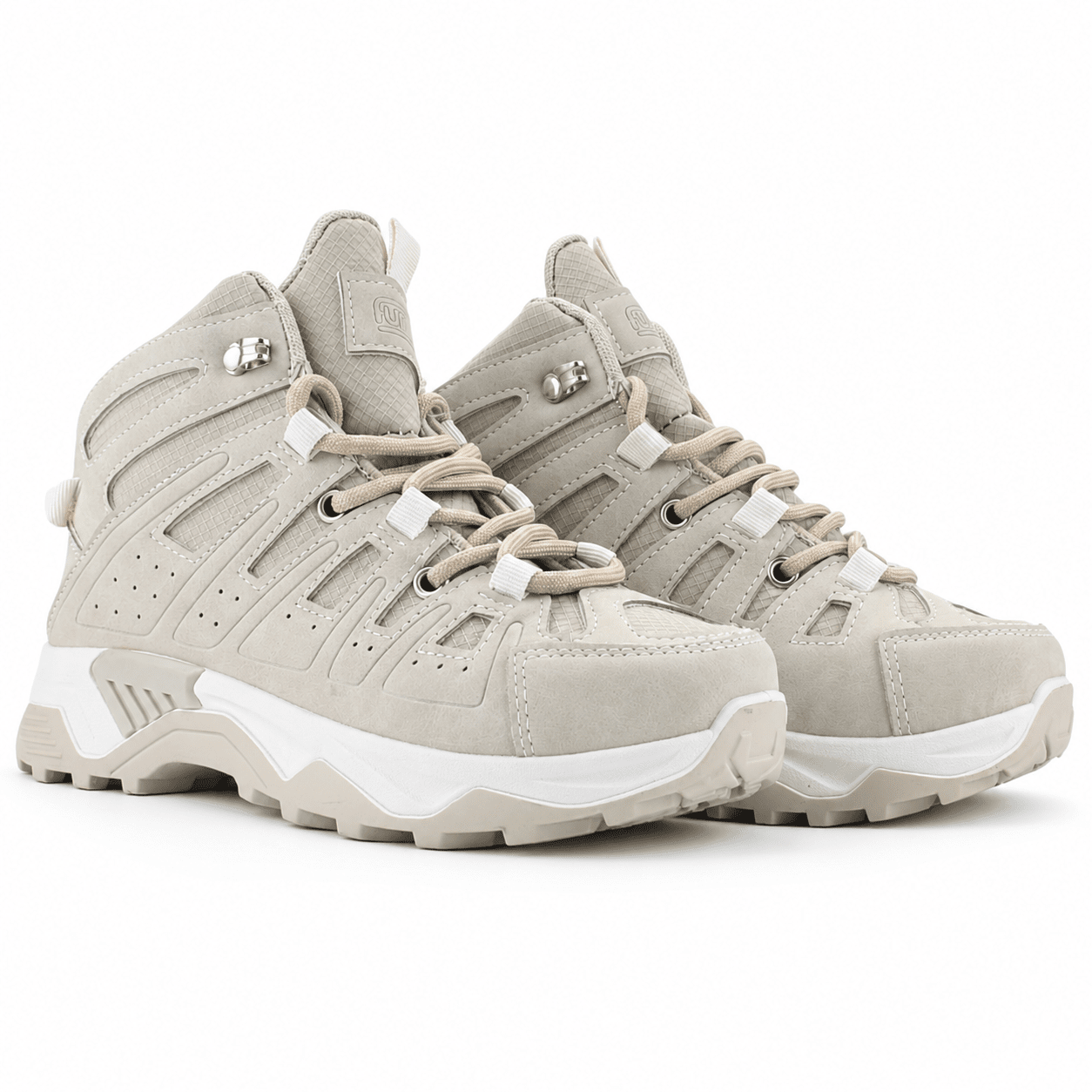 Botín Outdoor Beige Mujer Casual Funway Pangui Funway