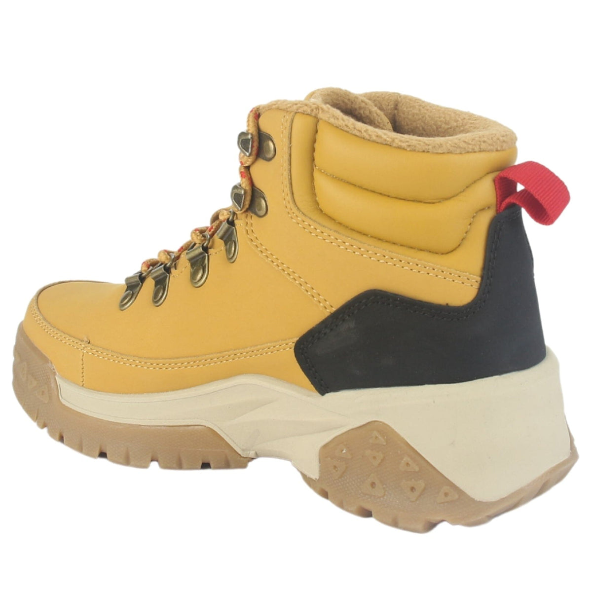 Botin Outdoor Funway Mujer Nevado-2 Camel Botines Taco Funway 