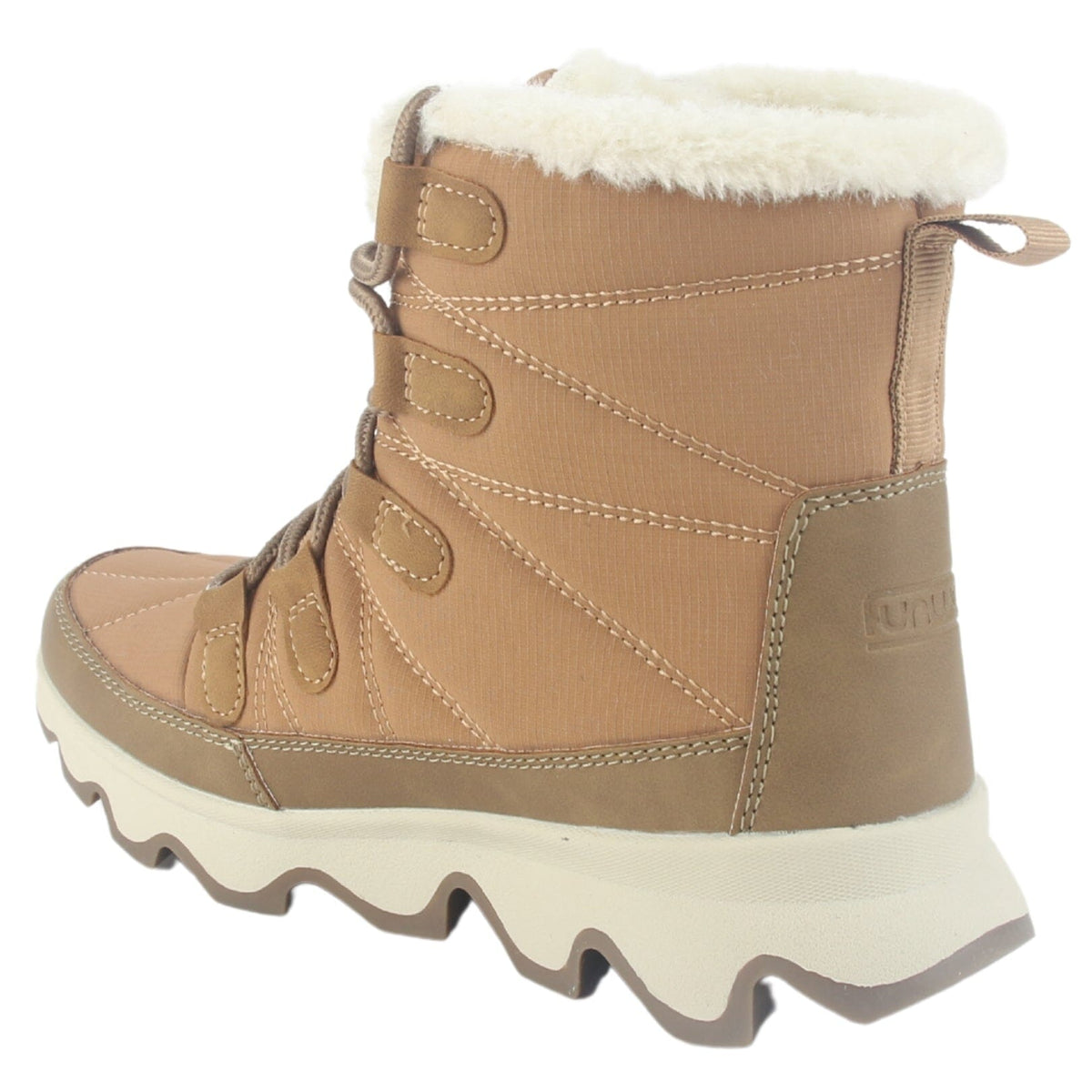 Botin Outdoor Funway Mujer Polar-1 Camel Botines Taco Funway 