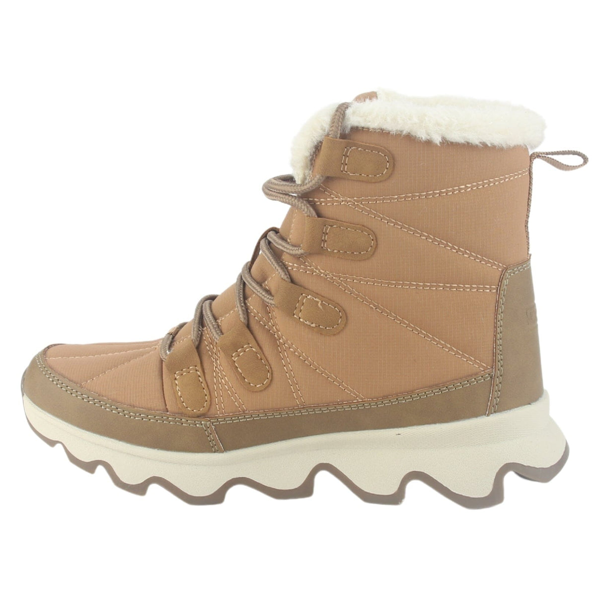 Botin Outdoor Funway Mujer Polar-1 Camel Botines Taco Funway 