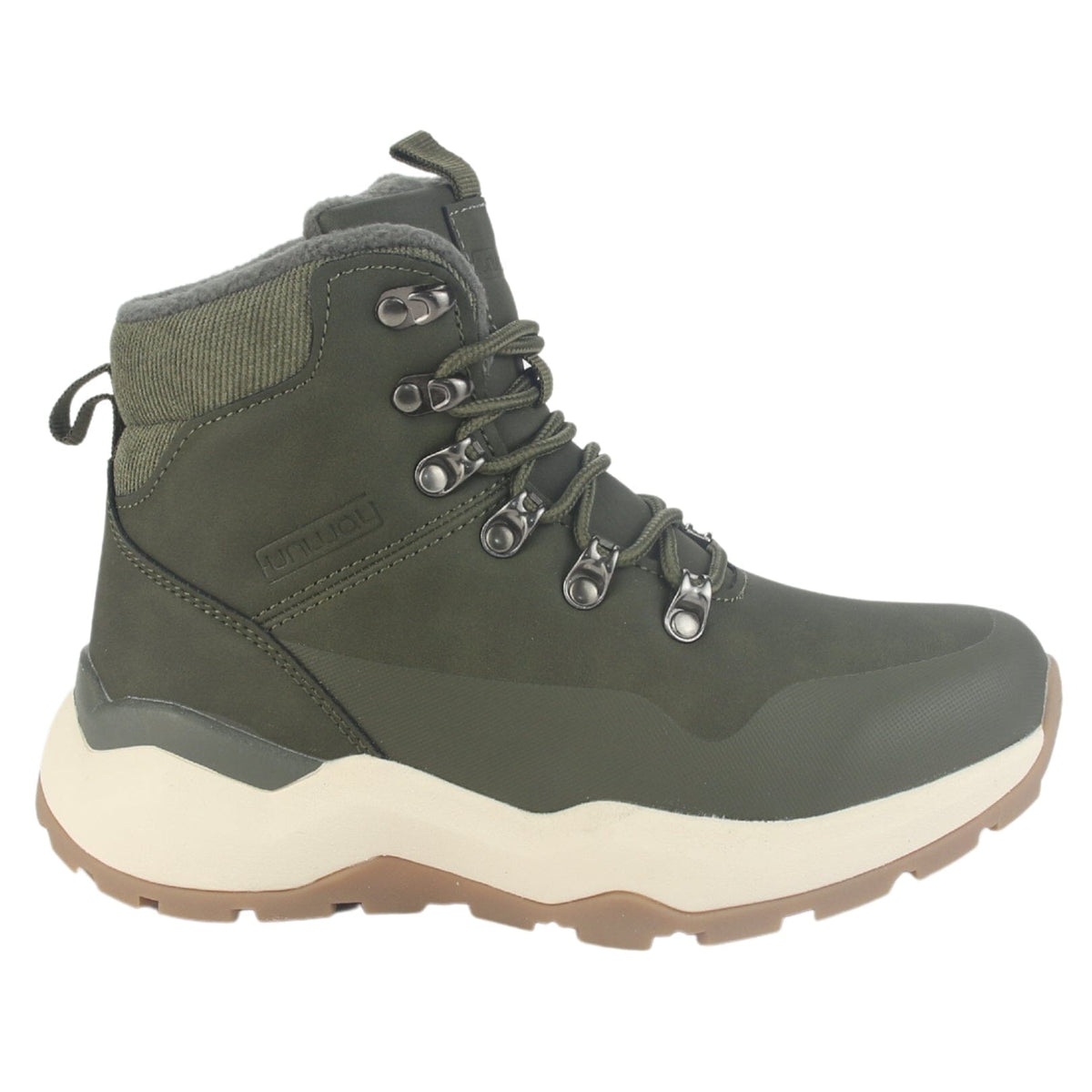 Botin Outdoor Funway Mujer Tundra-1 Oliva Botines Taco Funway 