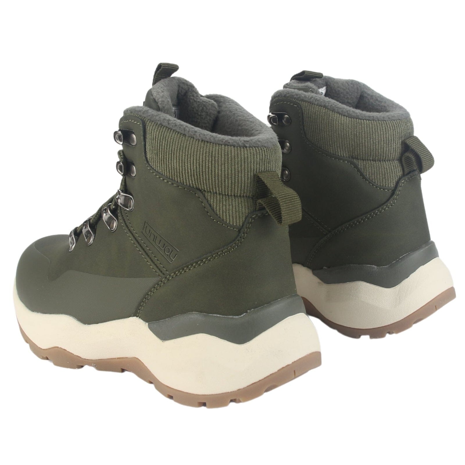 Botin Outdoor Funway Mujer Tundra-1 Oliva Botines Taco Funway 