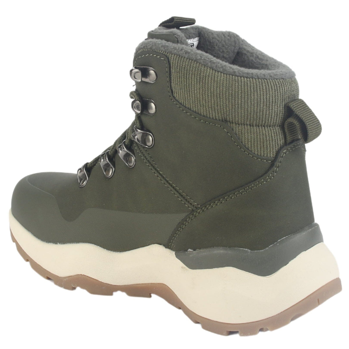 Botin Outdoor Funway Mujer Tundra-1 Oliva Botines Taco Funway 