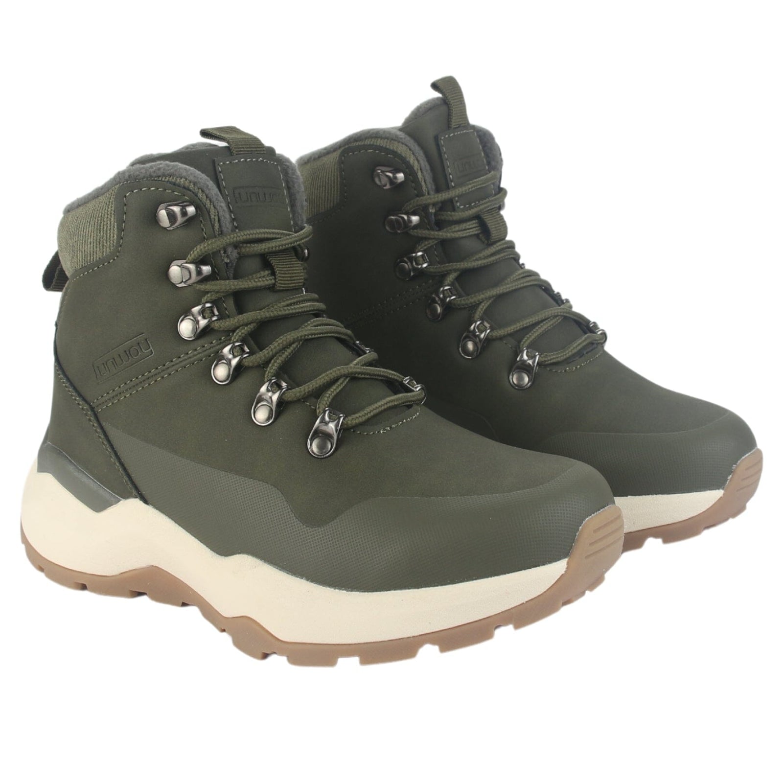Botin Outdoor Funway Mujer Tundra-1 Oliva Botines Taco Funway 