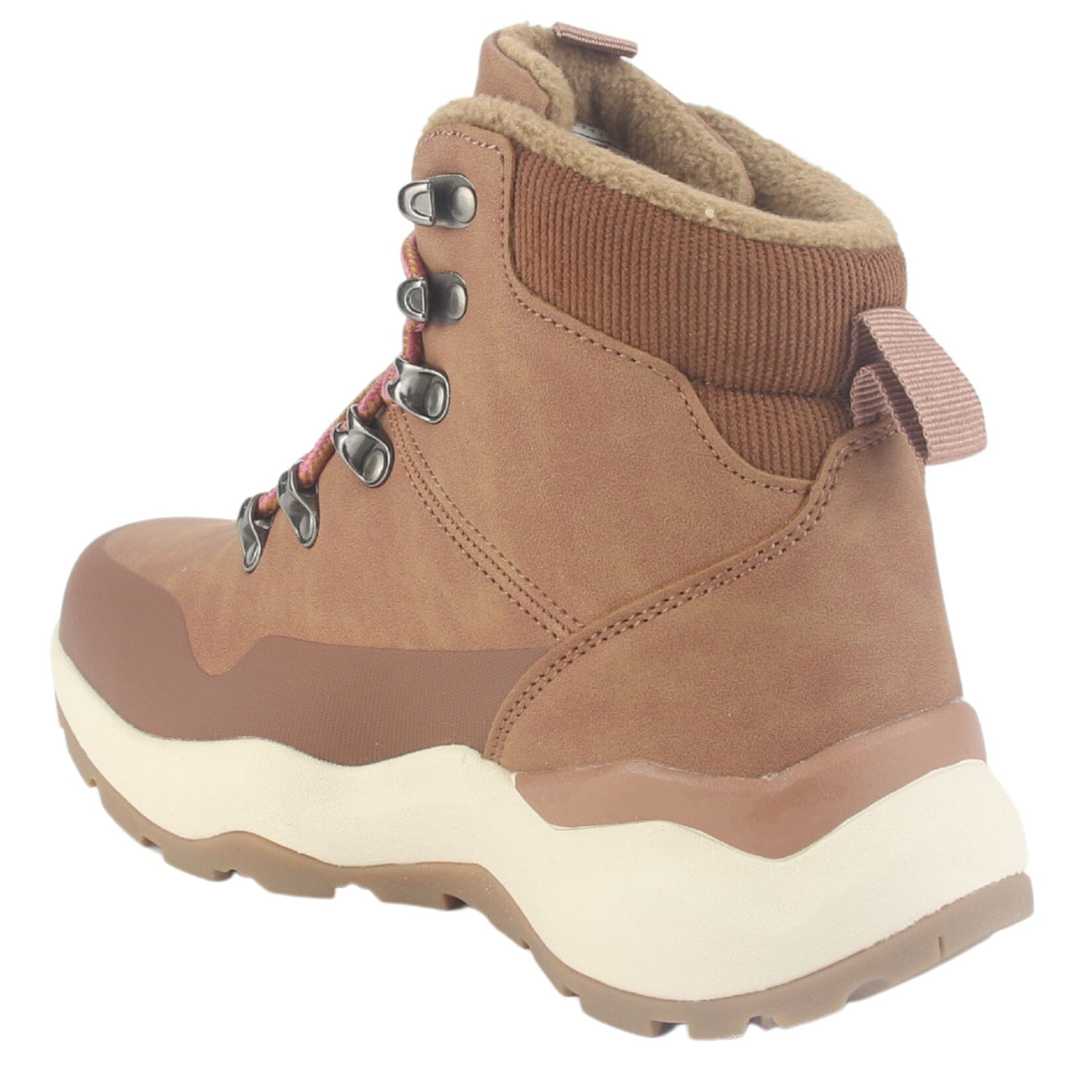 Botin Outdoor Funway Mujer Tundra-1 Rosado Botines Taco Funway 