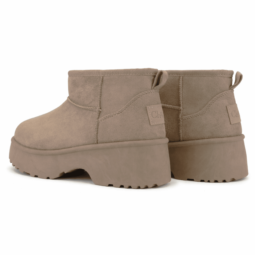 Botin Taupe Mujer Casual Chalada Pinheel Botines Taco Chalada 
