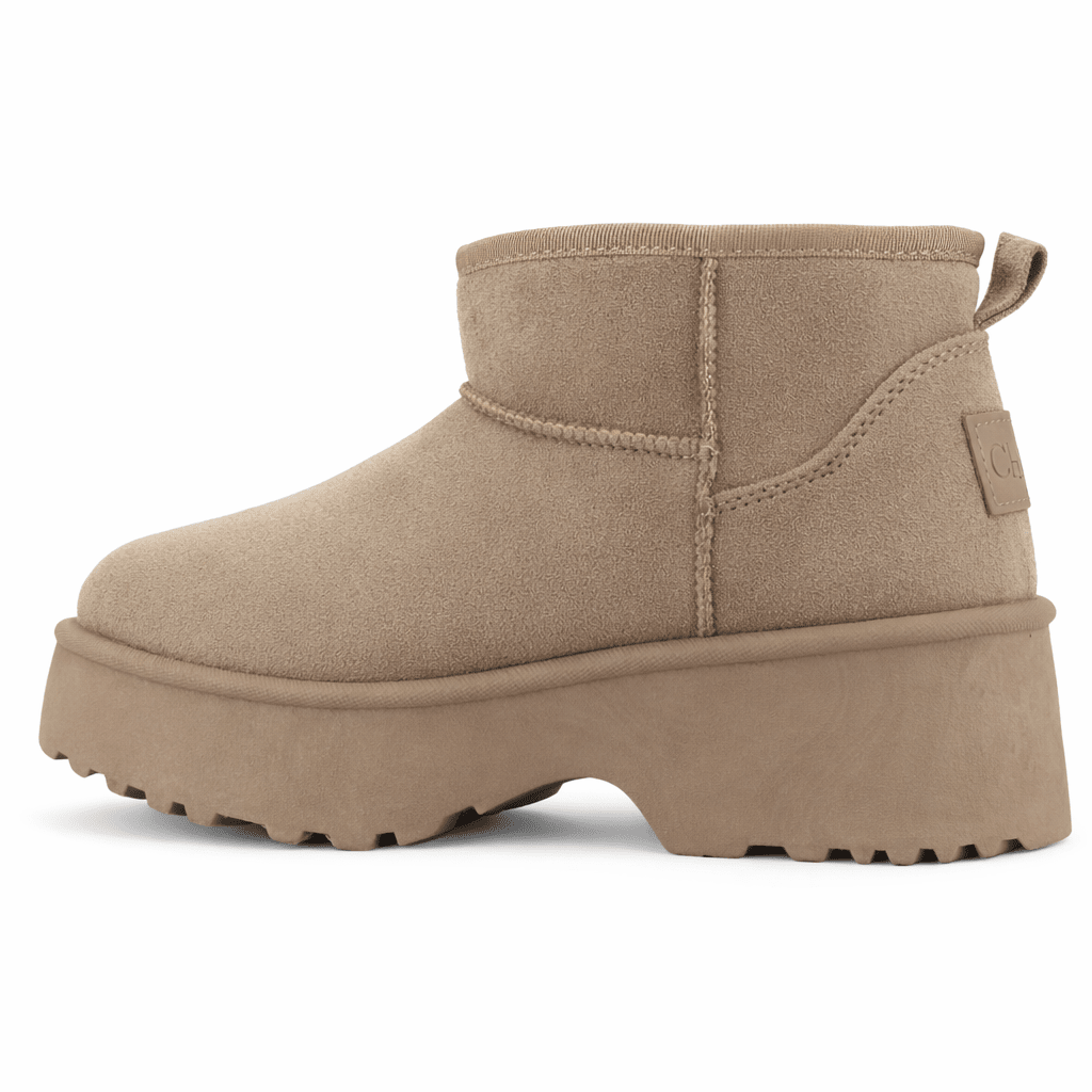 Botin Taupe Mujer Casual Chalada Pinheel Botines Taco Chalada 