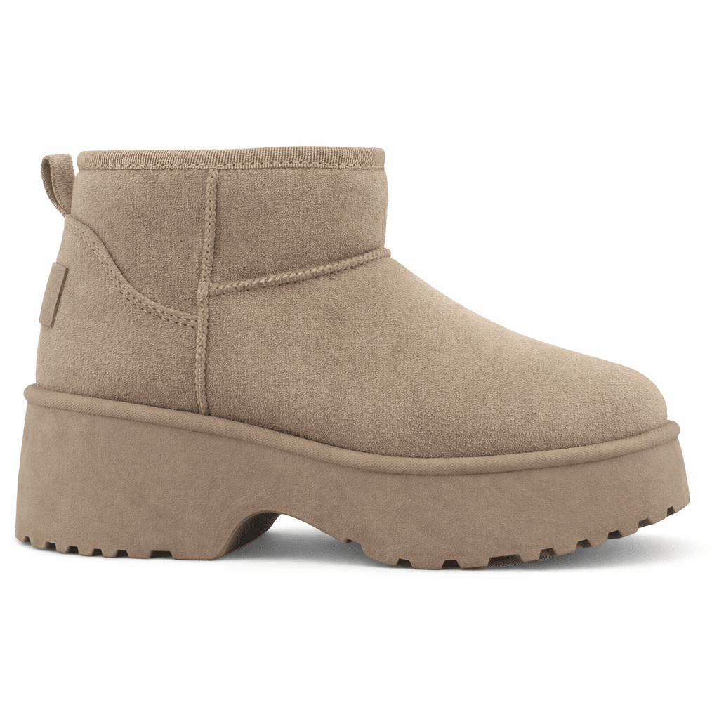 Botin Taupe Mujer Casual Chalada Pinheel Botines Taco Chalada 