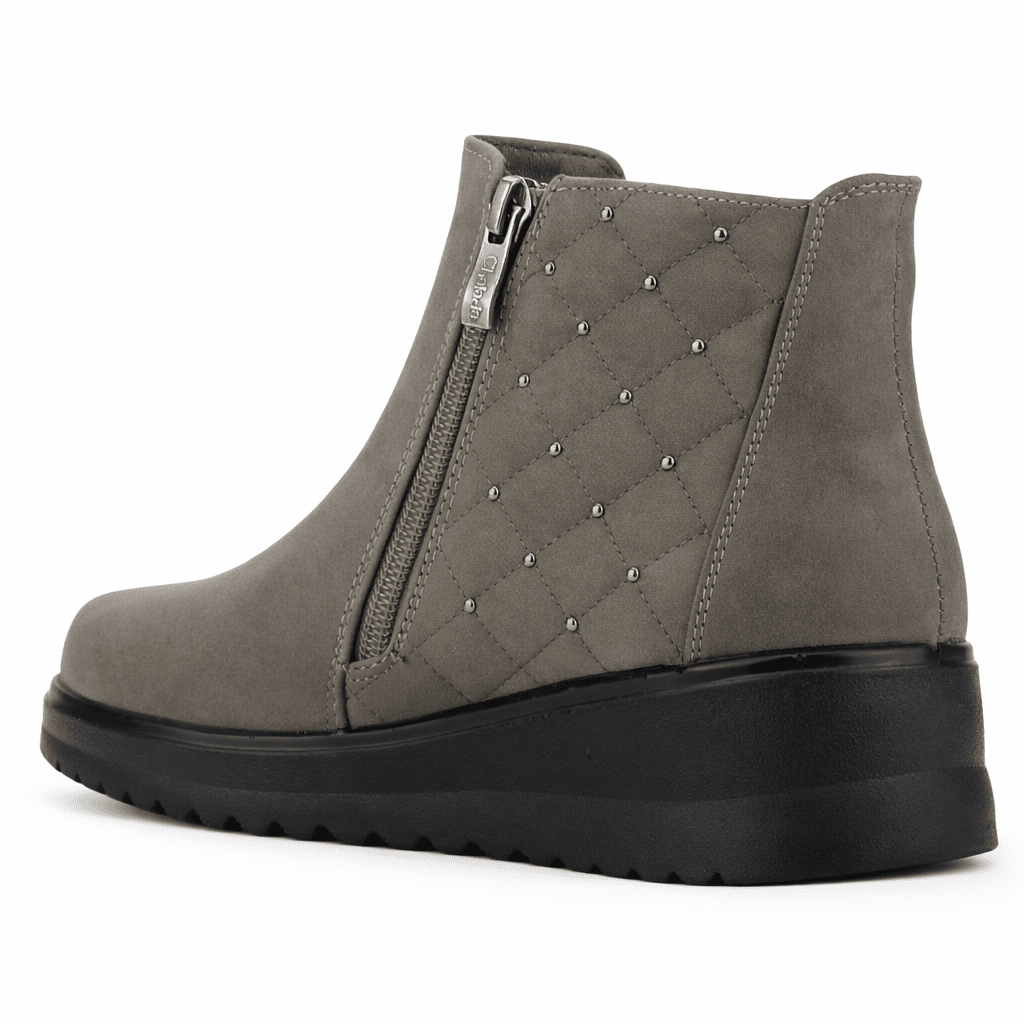 Botin Taupe Mujer Casual Chalada Rayo Botines Taco Chalada 