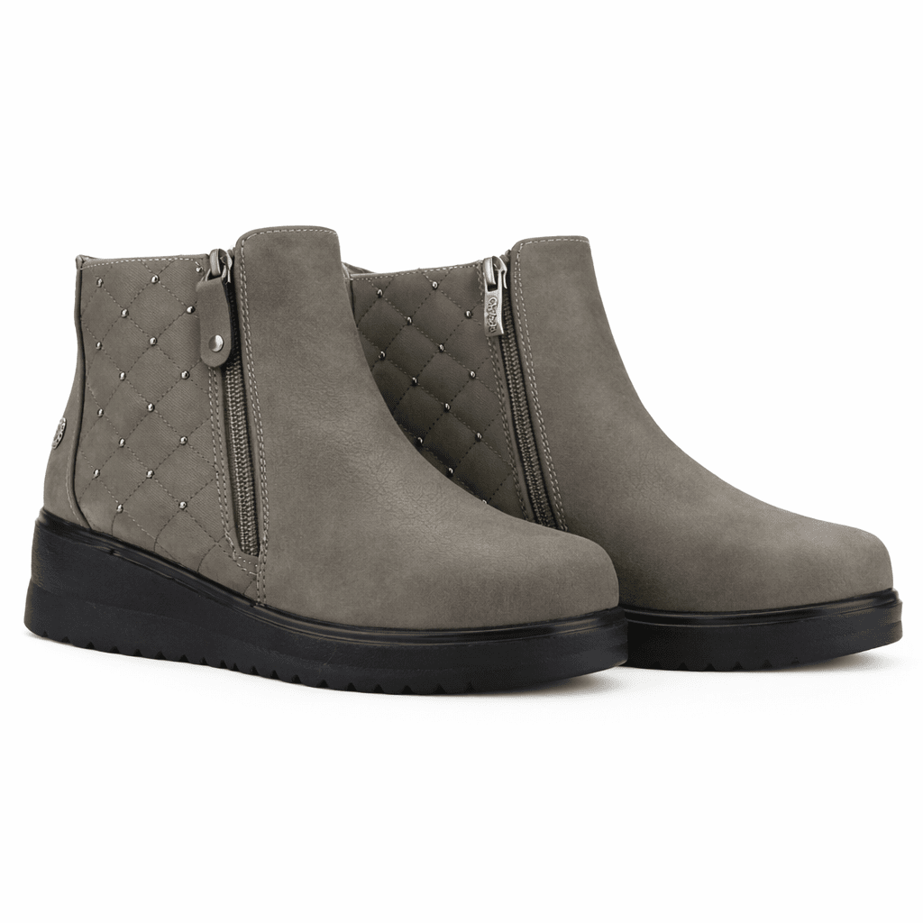 Botin Taupe Mujer Casual Chalada Rayo Botines Taco Chalada 