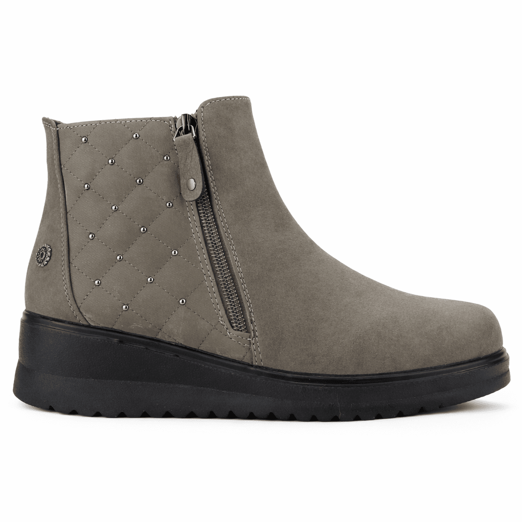 Botin Taupe Mujer Casual Chalada Rayo Botines Taco Chalada 