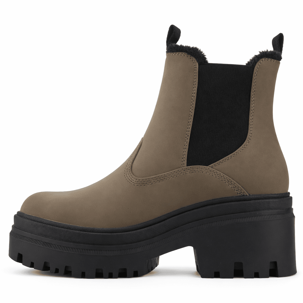 Botin Taupe Mujer Casual Chalada Tahoe Botines Taco Chalada 