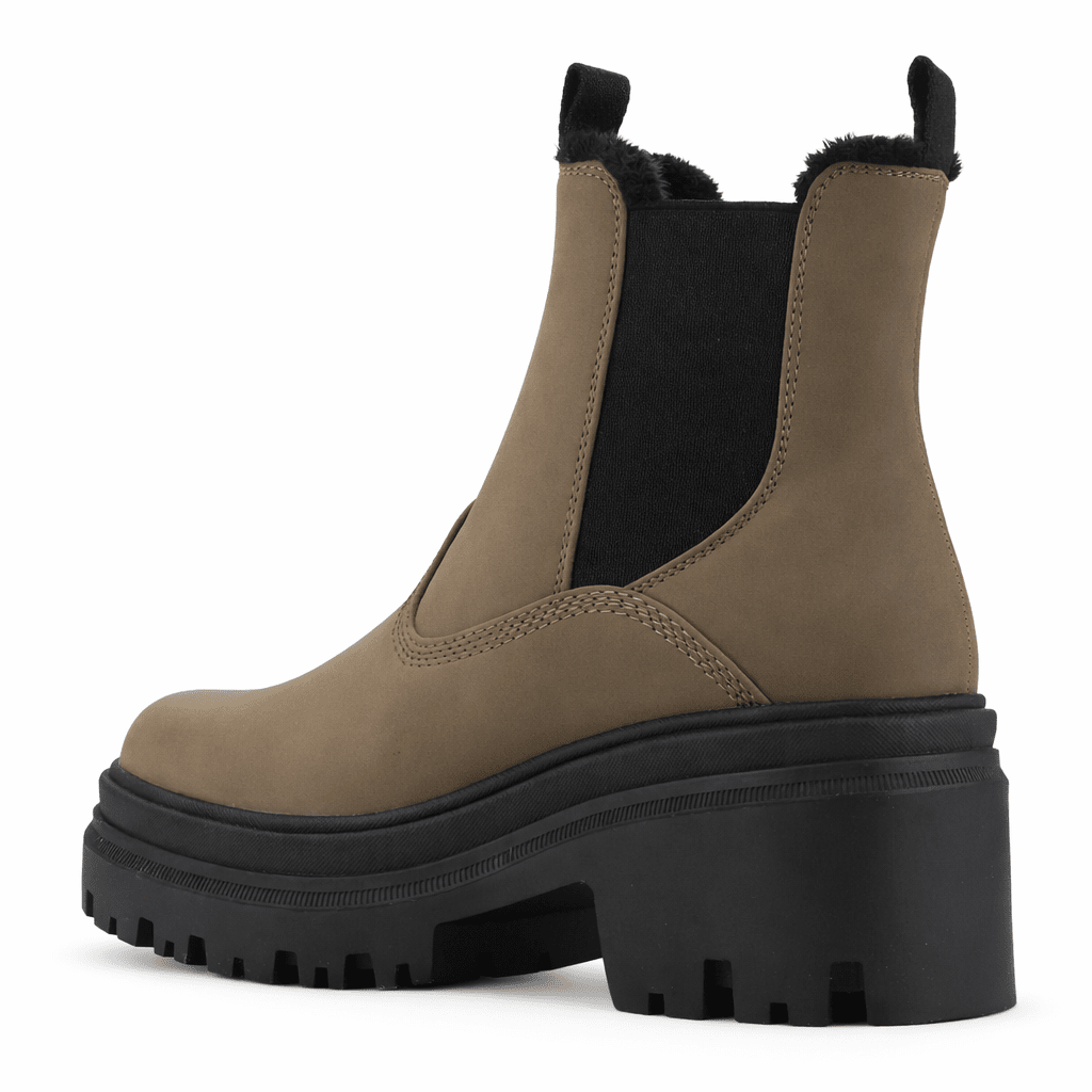 Botin Taupe Mujer Casual Chalada Tahoe Botines Taco Chalada 