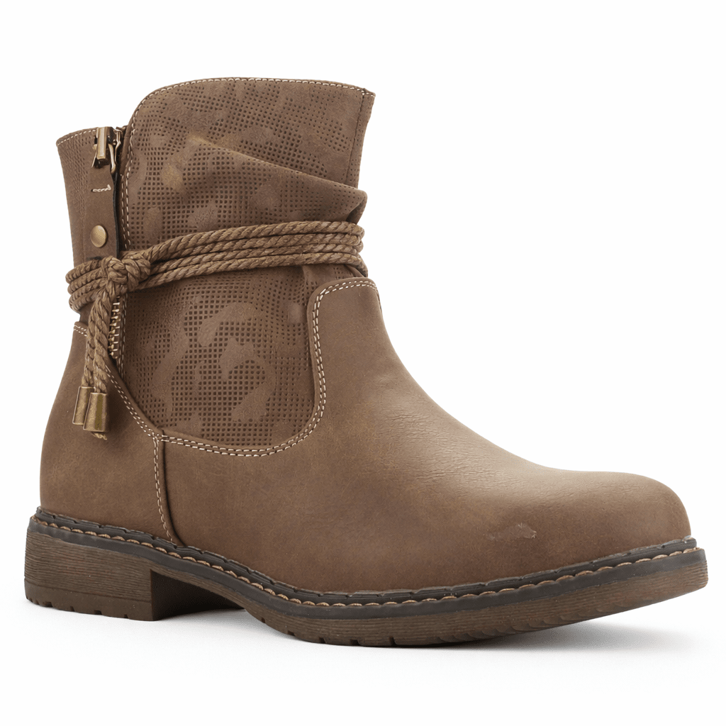 Botin Taupe Mujer Casual Chalada Torke Botines Taco Chalada 