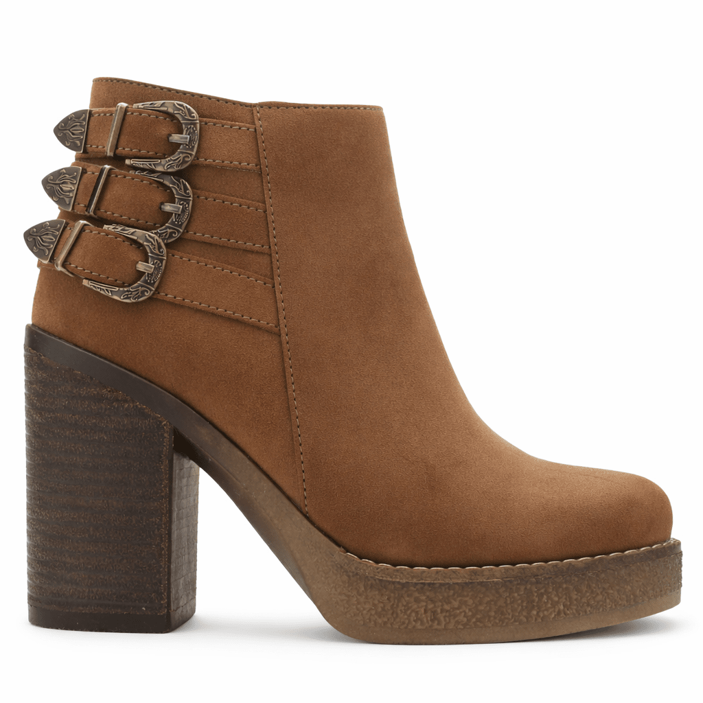 Botin Tostado Mujer Casual Chalada Ella Botines Taco Chalada 